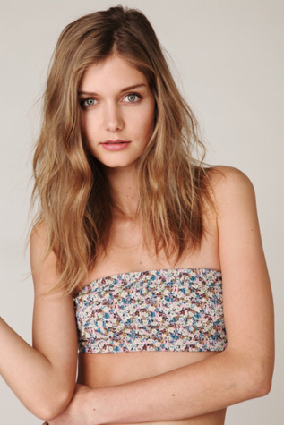 Smocked Printed Bandeau