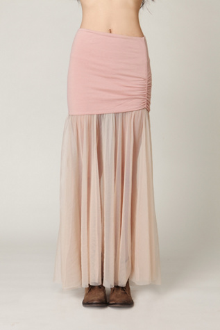 Mesh Maxi Skirt