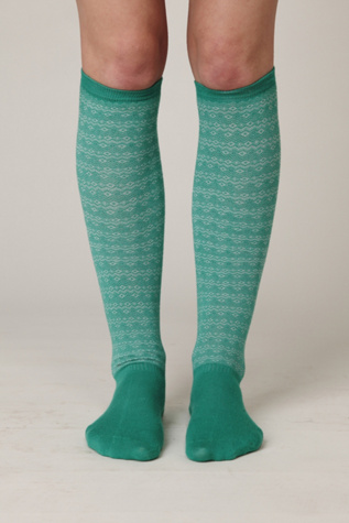 Chevron Wave Knee Sock