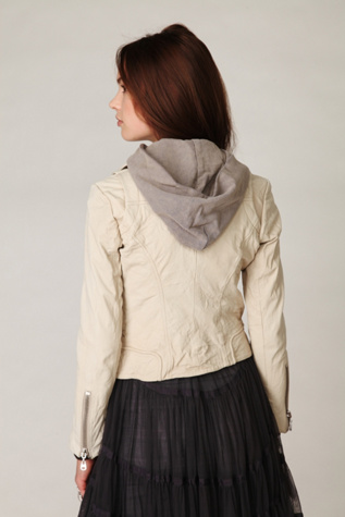 Doma Hooded Leather Jacket