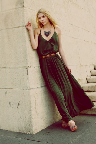 Complete Pleats Maxi Dress
