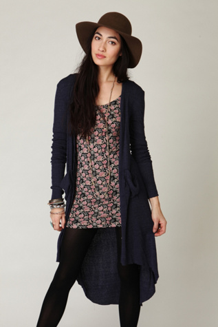 Ribbed Up Maxi Cardigan