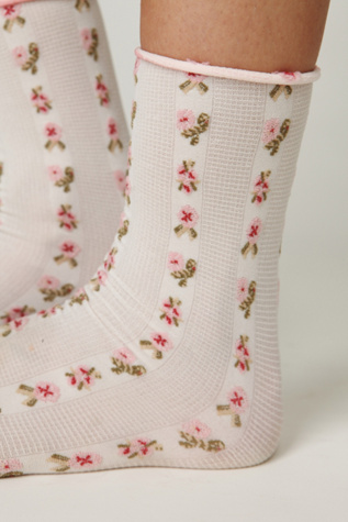 Rosebud Ankle Sock