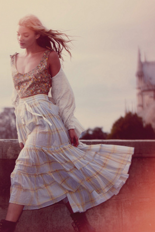 Plaid Maxi Skirt