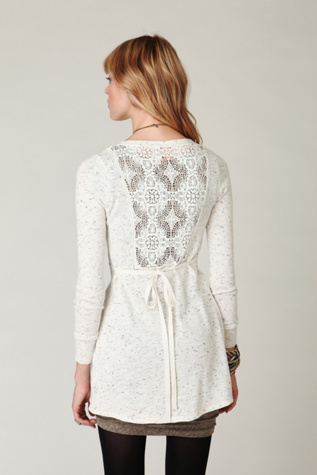 Long and Lean Speckled Cardigan