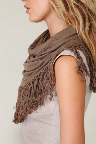 Crinkle Fringe Scarf