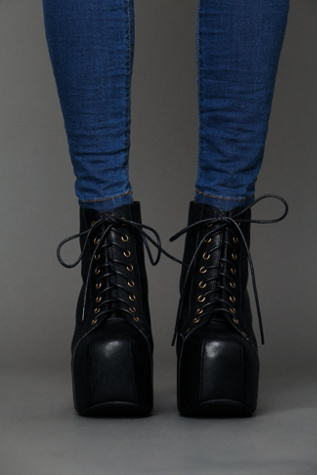 Black Distressed Leather