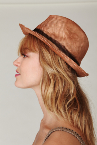 Feather Straw Fedora