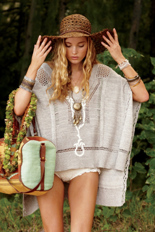 Kona Pointelle Poncho