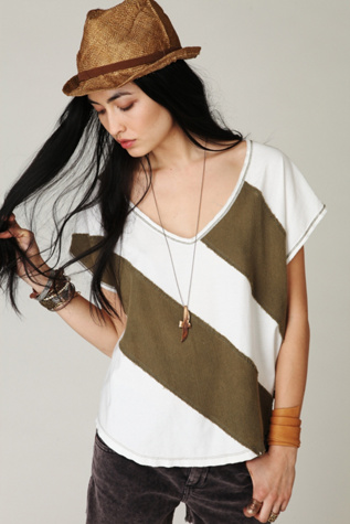We The Free Angled Up Striped Tee