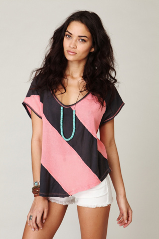We The Free Angled Up Striped Tee