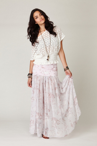 Morning Glory Chiffon Skirt