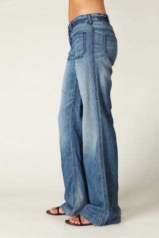 Wideleg Patch Pocket Jean