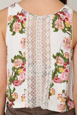 FP ONE Sleeveless Floral Crop Top