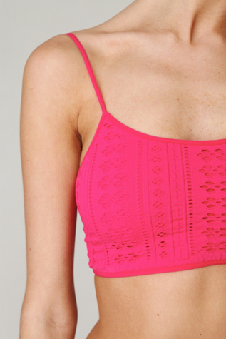 Eyelet Seamless Crop