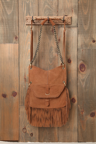 Lia Fringe Suede Tote