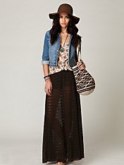 Ripped Up Maxi Skirt