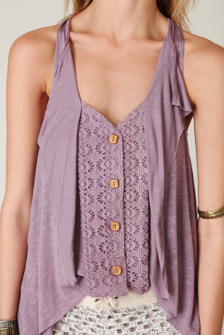 Love Joy Buttonfront Vest