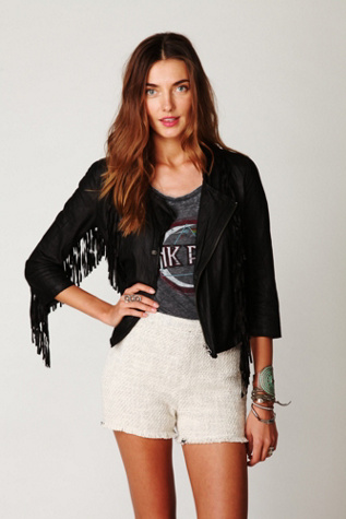 Fringe Leather Jacket