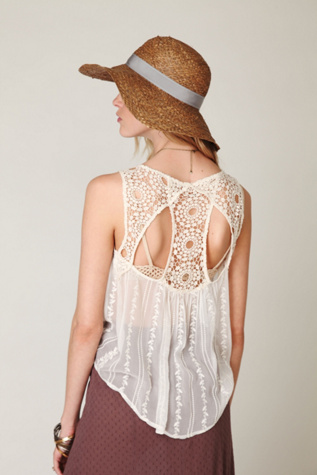 Pammy Sheer Open Back Top