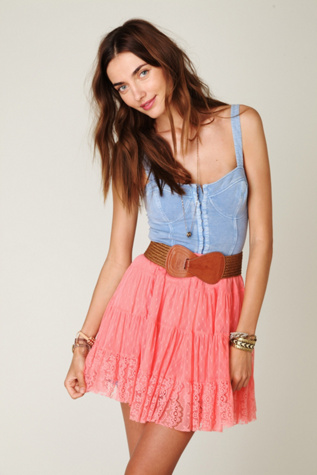 Mesh & Tiers Skirt