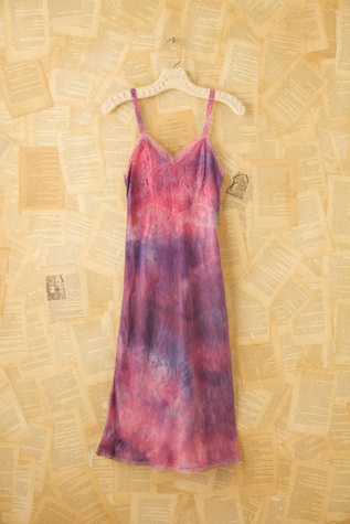 Vintage Hand Dyed 1940s Slip