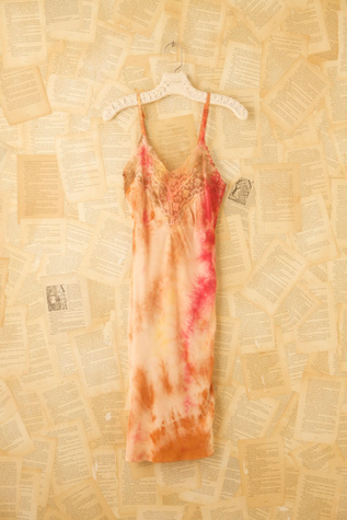 Vintage Hand Dyed 1940s Slip