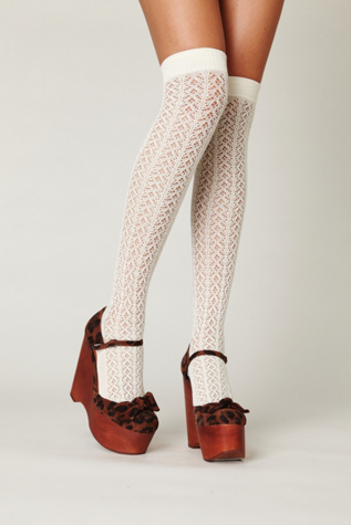 Kawaii Crocheted Over the Knee Sock