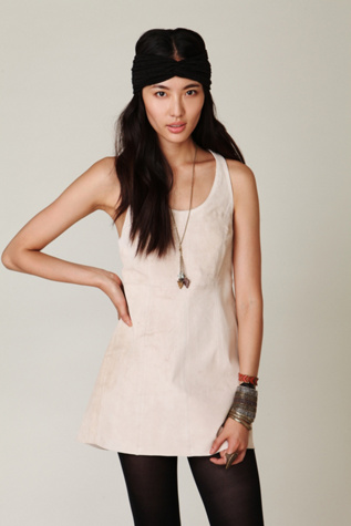 Suede Racerback Tank Dress