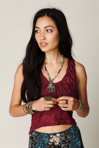 Glitter Crinkle Cropped High Low Tank