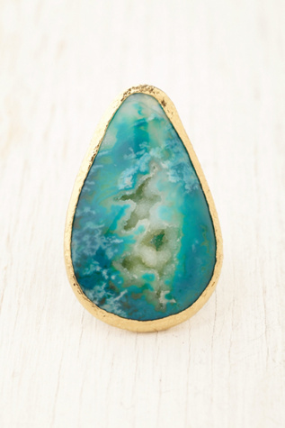 Wave Druzy Ring