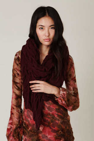 Selvage Ruched Scarf