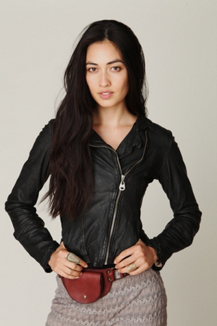Detachable Fur Leather Jacket