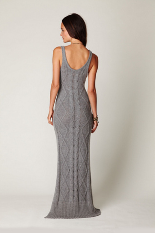 Cable Sweater Maxi Dress