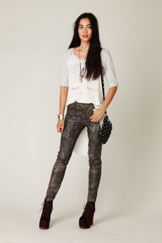 Muuba Washed Seamed Leather Pant