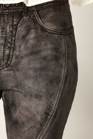 Muuba Washed Seamed Leather Pant
