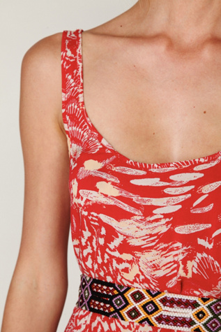 Animal Godet Tank Dress
