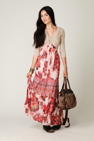 Ethnic Rose Maxi Dress