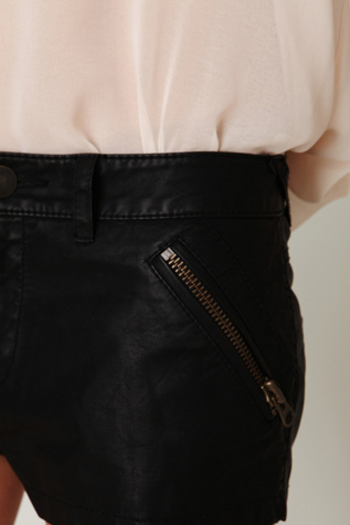 FP Vegan Leather Shorts