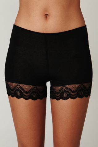 Lace Trim Bike Shorts