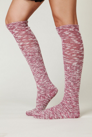 Heather Marl Slouch Sock