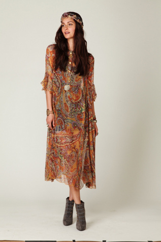 Sheer Paisleys Dress