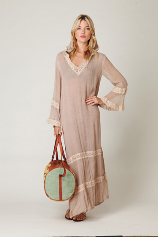 Tropical Hooded Maxi Gown
