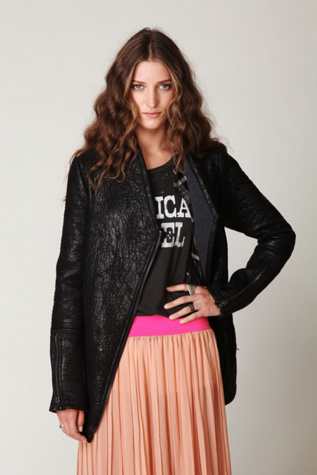Rugged Vegan Leather Moto Jacket