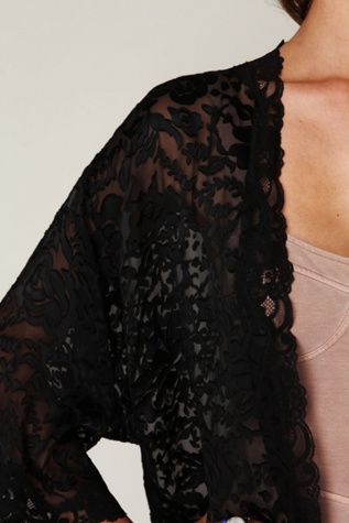 Burnout Silk Kimono