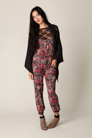 Navy Floral Print