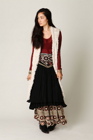 Long Reversible Fur Vest