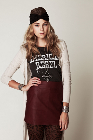 Leather Mini Skirt