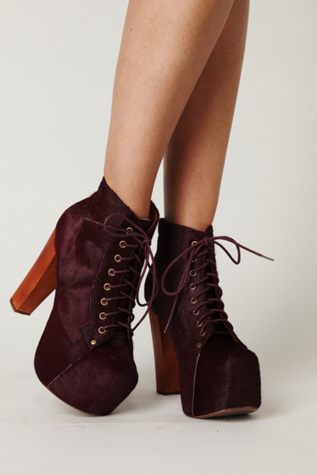 Burgundy Ophelia Platform