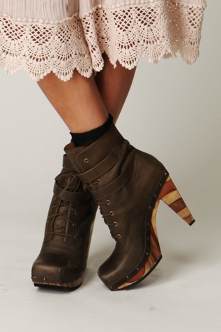 Conviction Wood Heel Boot
